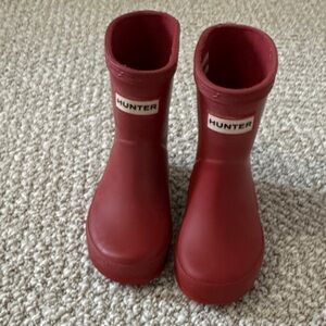 Hunter Toddler Classic Red Rain Boots, 4